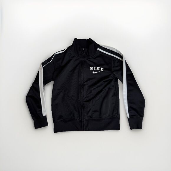Nike Kids Track Jacket Boys Size 6 Full Zip Athletic Swoosh - Picture 1 of 6